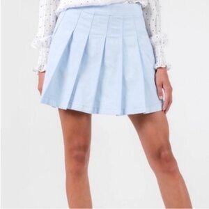 American Eagle Outfitters Sky Blue Pleated Tennis Skirt